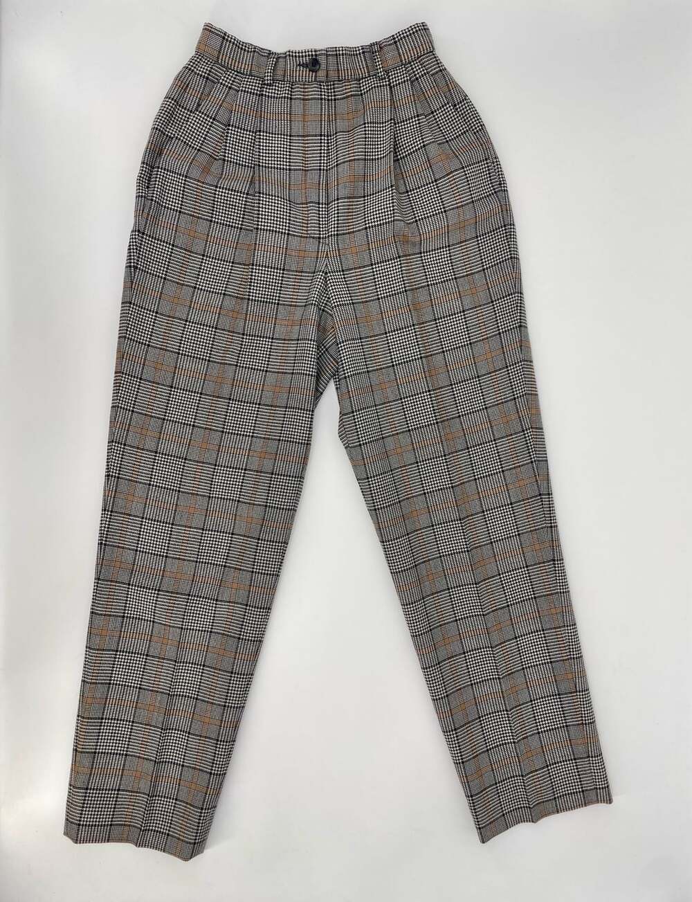 Pendleton Wool Pants Size 4 Plaid High Waist Trousers